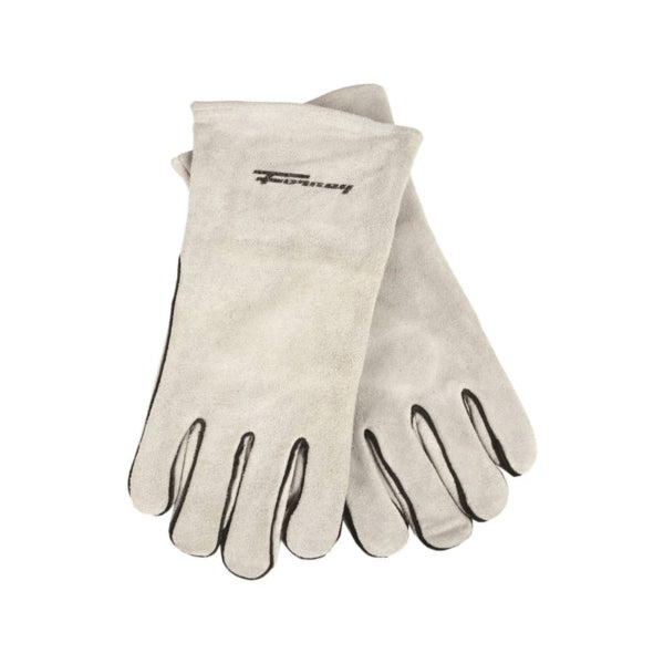 ForneyHide 53429 Welding Gloves, Men&#39;s, XL, Gauntlet Cuff, Leather Palm, Gray, Wing Thumb, Leather Back