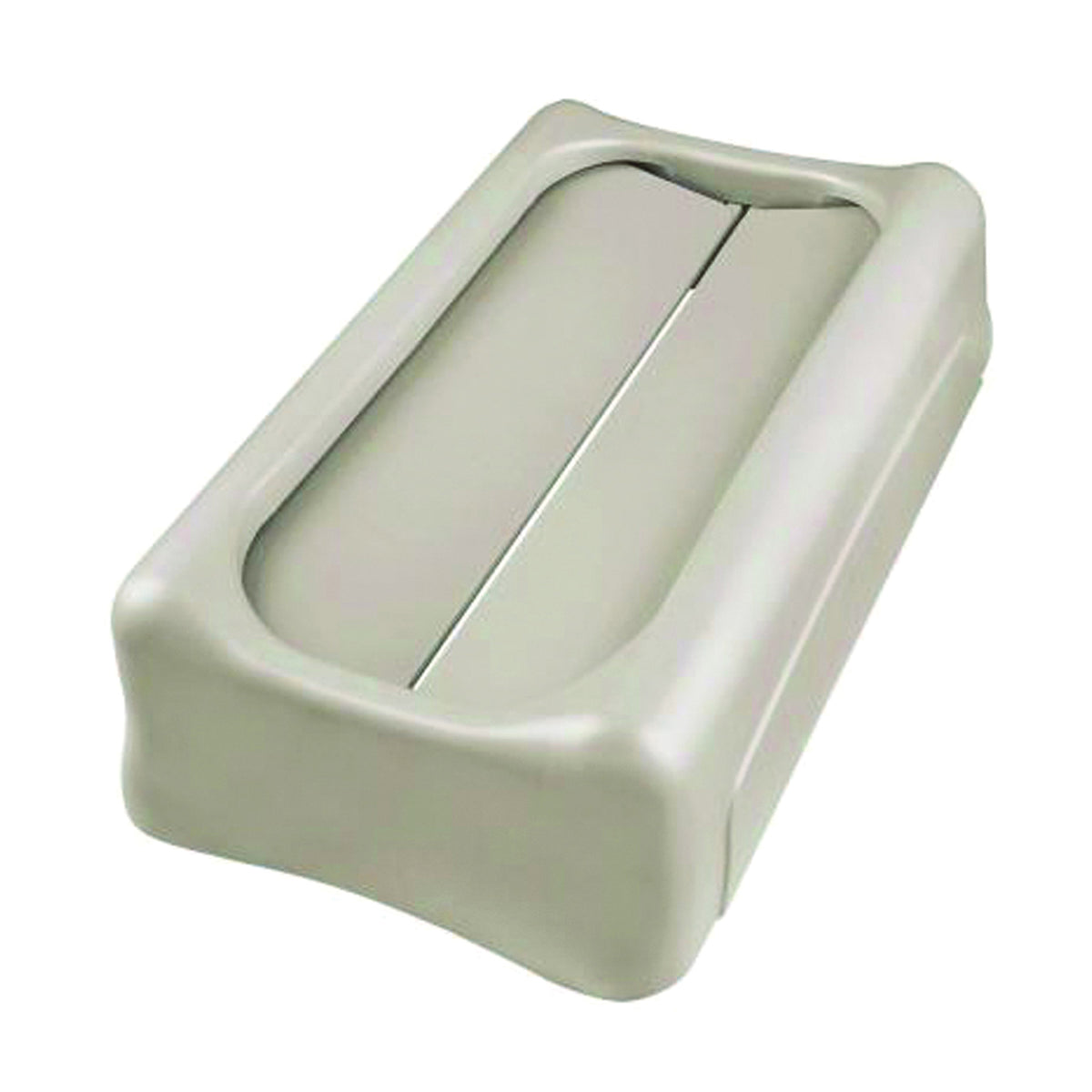 Rubbermaid FG267360BEIG Swing Lid, 23 gal, Plastic, Beige, For: 15-7/8 and 23 gal Slim Jim Containers