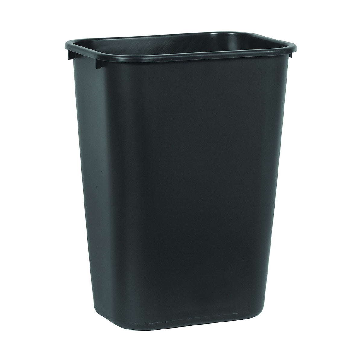 Rubbermaid 2957 FG295700BLA Waste Basket, 41.25 qt Capacity, Plastic, Black, 19-7/8 in H