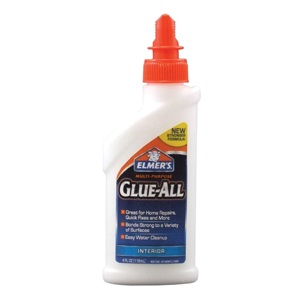 Elmers E3810 Glue, White, 4 oz Bottle