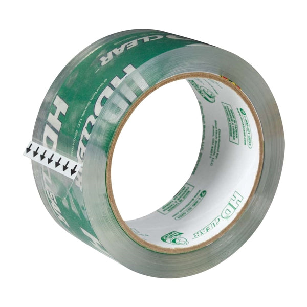 Duck HD Clear 297438 Packaging Tape, 54.6 yd L, 1.88 in W, Clear