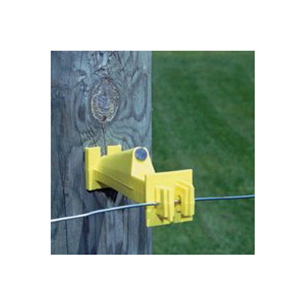 Zareba Fi-Shock IW5XNY-FS Nail-On Extender Insulator, 9 to 22 ga Fence Wire, Aluminum/Polywire/Steel, Yellow