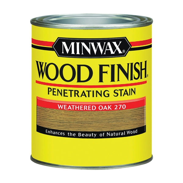 Minwax Wood Finish 700474444 Wood Stain, Weathered Oak, Liquid, 1 qt, Can