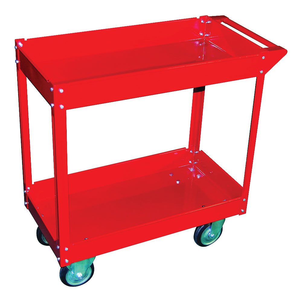 ProSource TC4102 Service Cart, 16-1/8 in OAW, 32-1/4 in OAH, 33-1/4 in OAD, Red