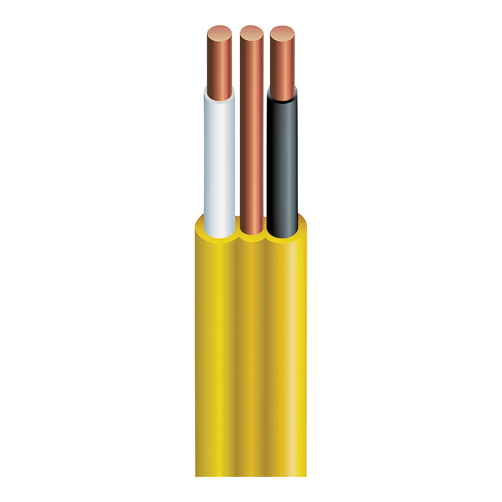 Southwire 1054929 Building Wire, 12 AWG Wire, 2 -Conductor, 50 ft L, Copper Conductor, PVC Insulation