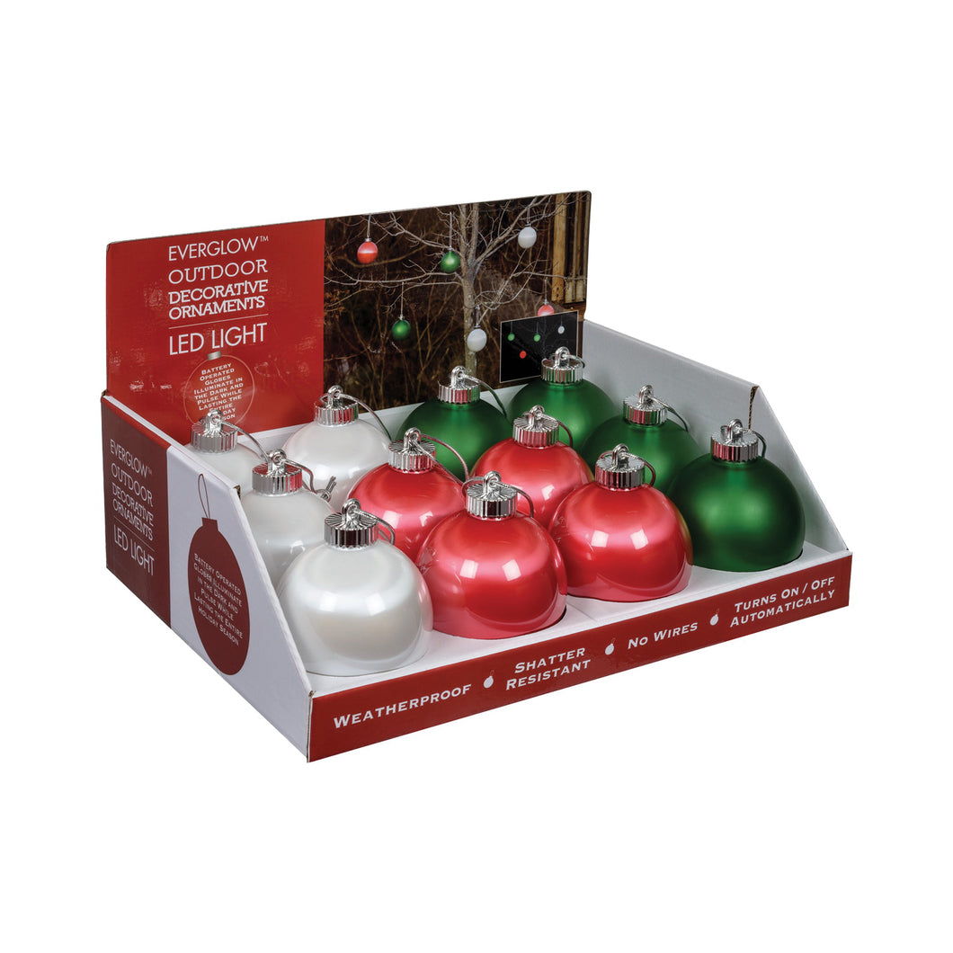 Xodus Innovations WP5ST-12 Globe Pulsing Ornament, 5 in H, PVC, Assorted