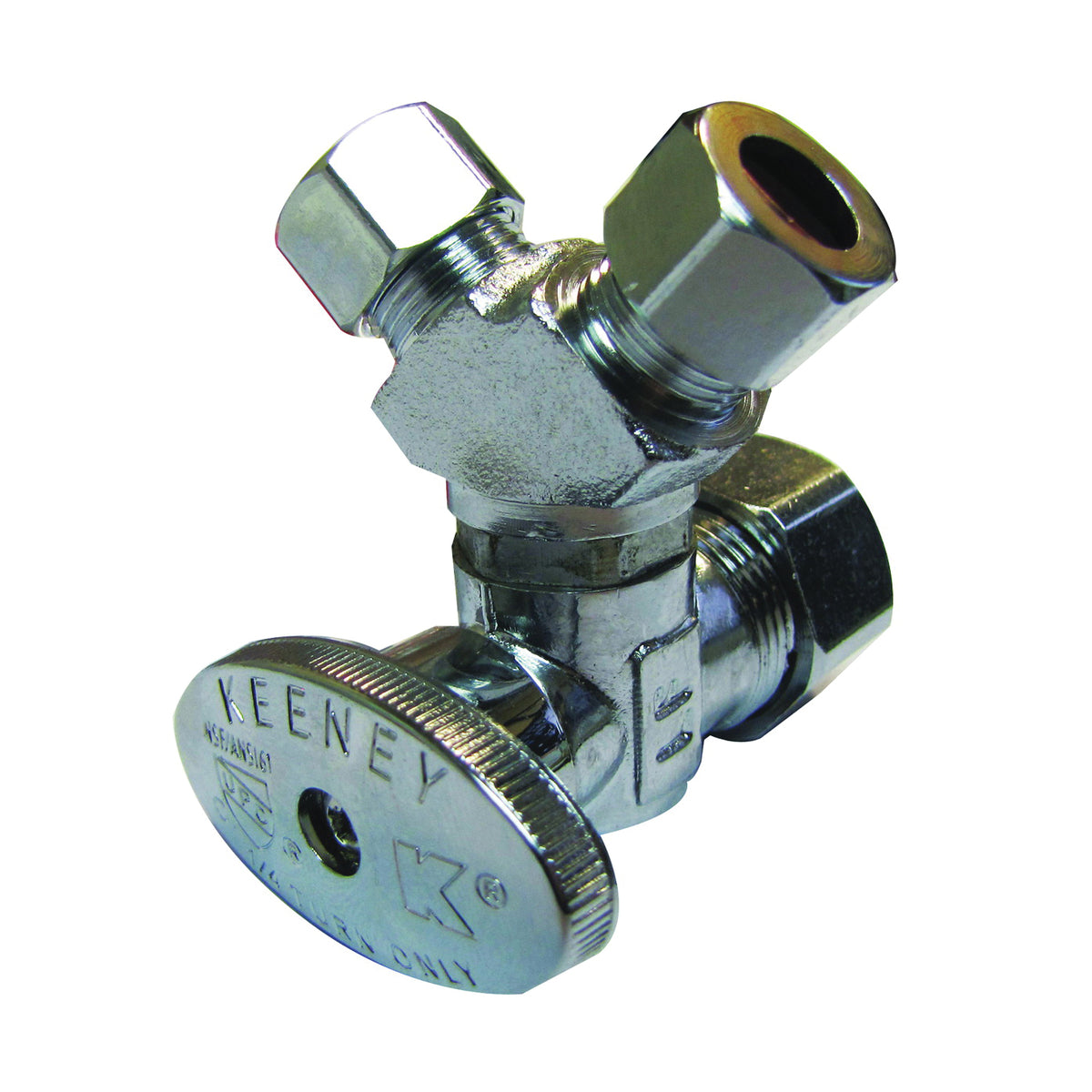 Plumb Pak PP2903VLF Stop Valve, 5/8 x 3/8 x 3/8 in Connection, Compression