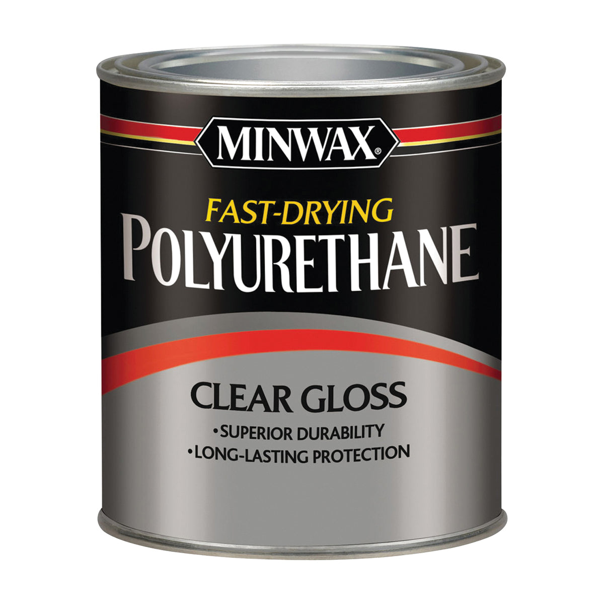 Minwax 63000444 Polyurethane, Gloss, Liquid, Clear, 1 qt, Can