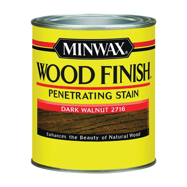 Minwax Wood Finish 70012444 Wood Stain, Dark Walnut, Liquid, 1 qt, Can