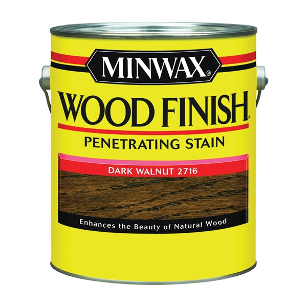 Minwax Wood Finish 71012000 Wood Stain, Dark Walnut, Liquid, 1 gal, Can