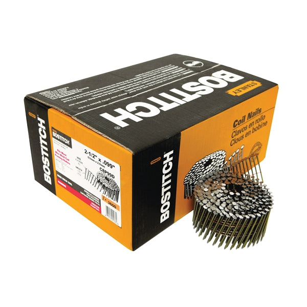 Bostitch C8P99D Framing Nail, 2-1/2 in L, Smooth Shank