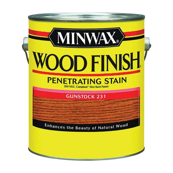 Minwax Wood Finish 710880000 Wood Stain, Gunstock, Liquid, 1 gal, Can