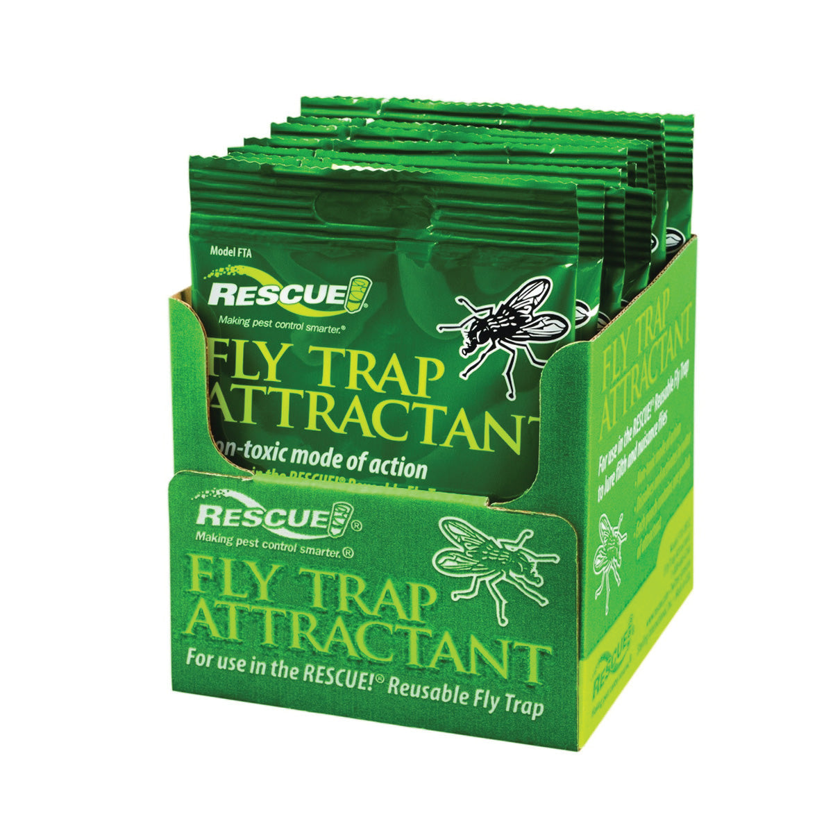 RESCUE FTA-DB12 Fly Trap Attractant, Solid, Musty, 0.51 oz Refill Pack