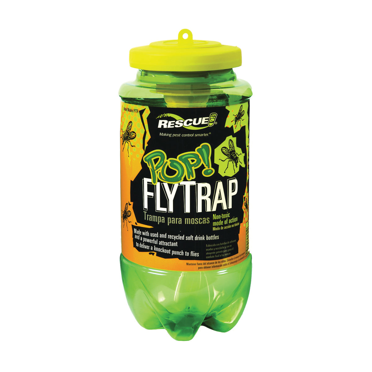 RESCUE POP! PFTR-BB4 Fly Trap, Solid, Musty Reusable