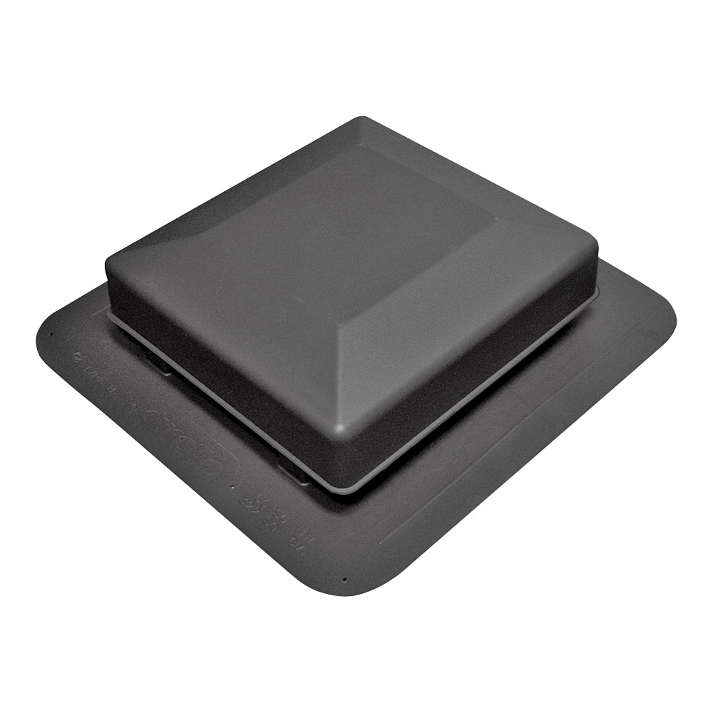 Duraflo 6050BL Roof Vent, 16.904 in OAW, 50 sq-in Net Free Ventilating Area, Polypropylene, Black