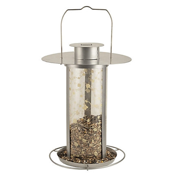 Perky-Pet LTS01 Bird Feeder, Solar Lantern, Sunflower, Metal/Plastic, Gray