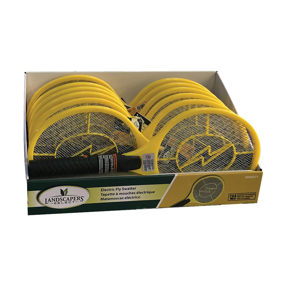 Landscapers Select DM-A009 Electric Swatter Fly, 8-1/2 in L Mesh, 7-1/2 in W Mesh, Metal Mesh, Plastic Handle