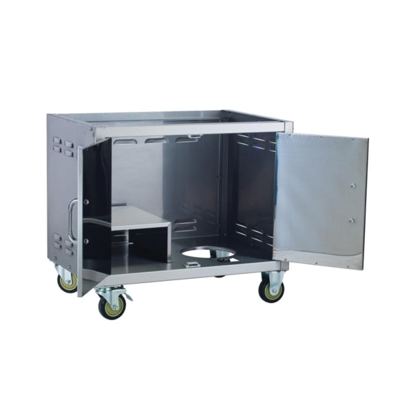 BULL 55500 Cart Bottom, 30-3/8 in OAL, 23 in OAW, 27-1/4 in OAH, Stainless Steel, Heavy-Duty Caster