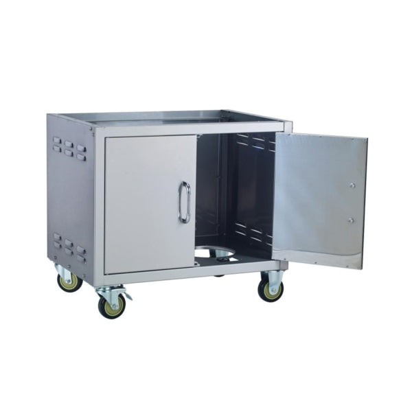 BULL 55500 Cart Bottom, 30-3/8 in OAL, 23 in OAW, 27-1/4 in OAH, Stainless Steel, Heavy-Duty Caster