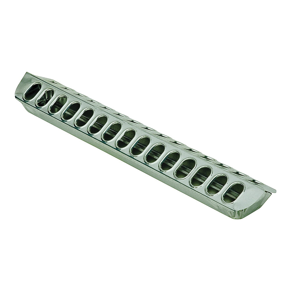 FORTEX-FORTIFLEX S224 Slide Top Feeder, 1.5 lb Capacity, 28-Compartment, Steel, Galvanized