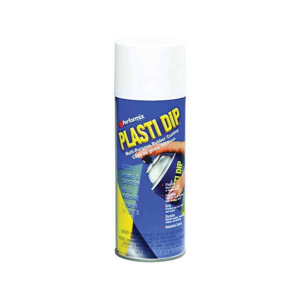 Plasti Dip 11207-6 Rubberized Coating White, White, 11 oz, Aerosol Can