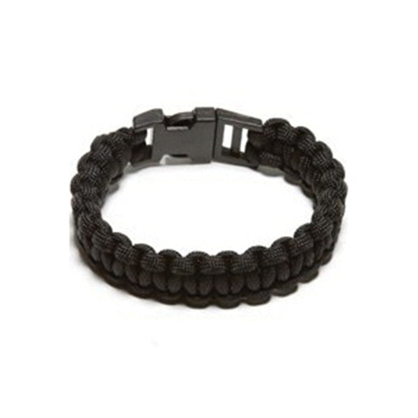 SecureLine NPCB550BKM Survival Bracelet, M, 550 lb Working Load, Nylon, Black