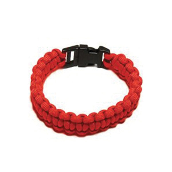 SecureLine NPCB550RM Survival Bracelet, M, 550 lb Working Load, Nylon, Red