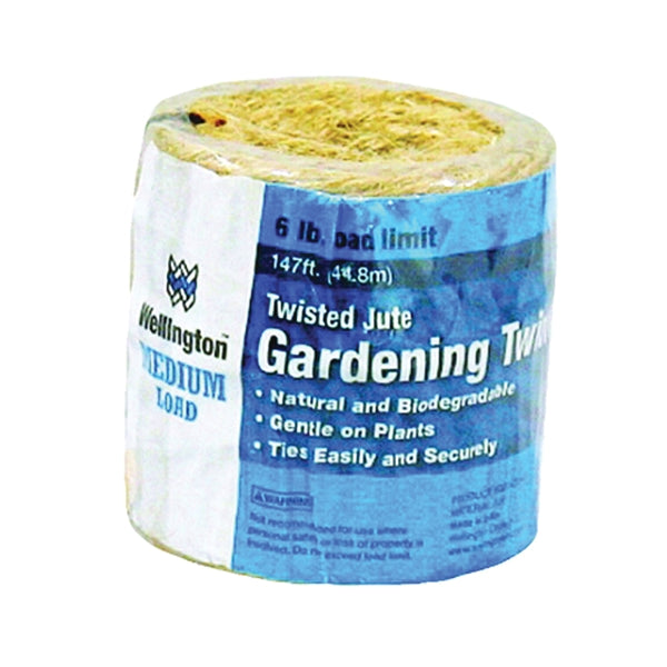 Wellington M3004Z0147 Twine, 147 ft L, 6 lb Working Load, Sisal, Natural