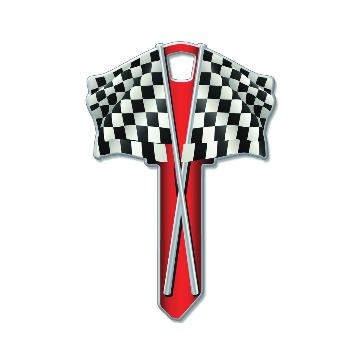 Lucky Line Key Shapes Series B116K Key Blank, Brass, Enamel, For: Kwikset Locks