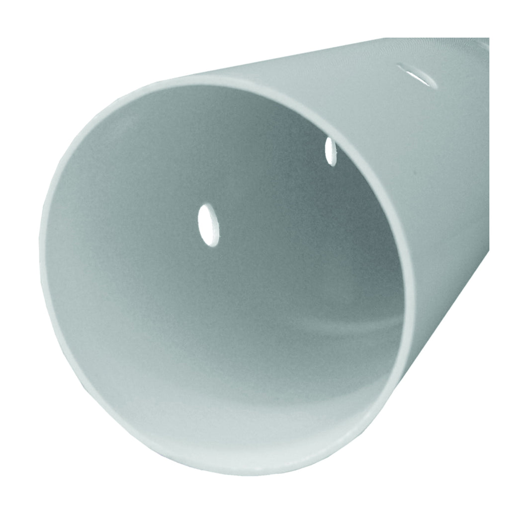 GENOVA 40031 Sewer and Drain Pipe, 3 in, 10 ft L, White