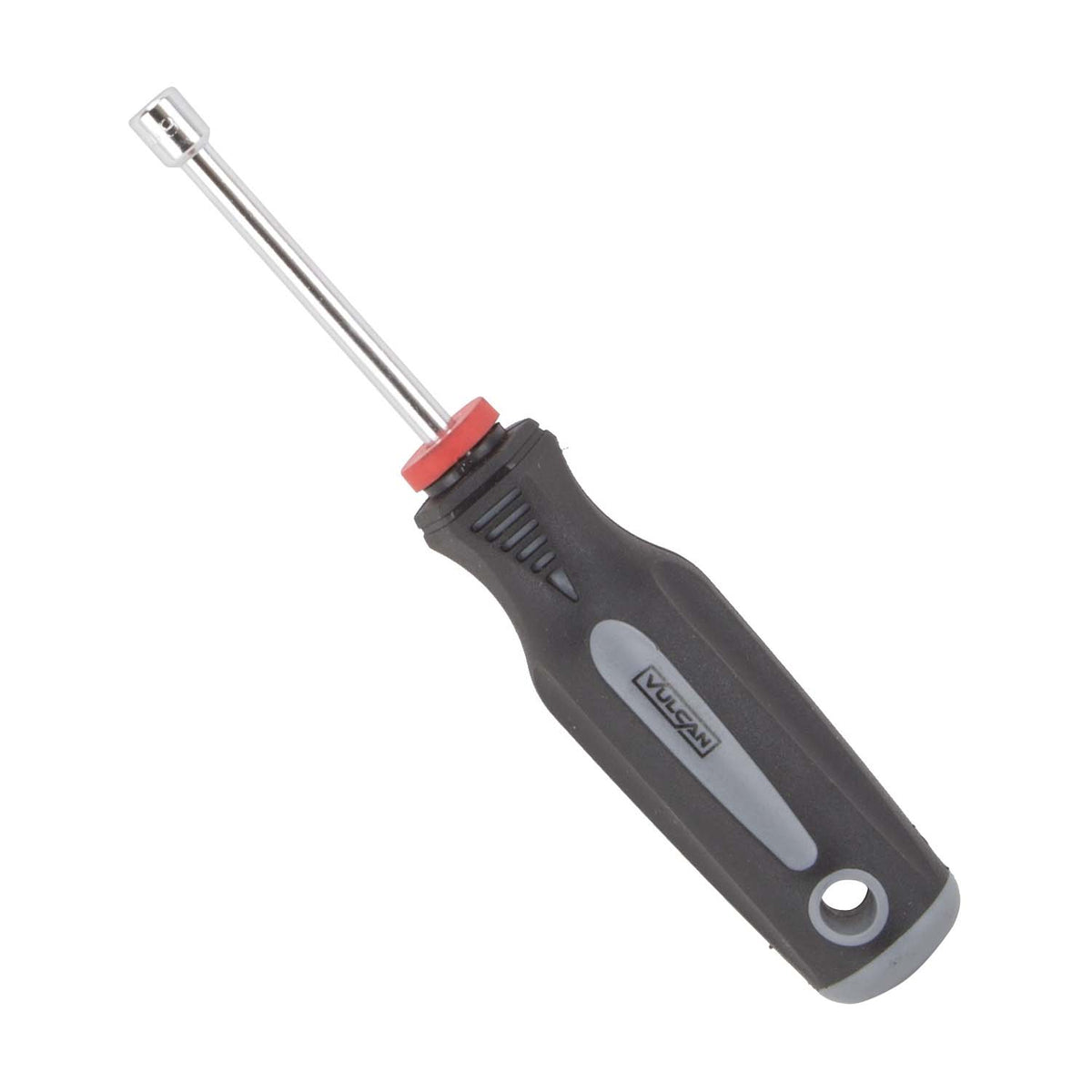 Vulcan MC-SD38 Nut Driver, 6 mm Drive, 7 in OAL, Cushion-Grip Handle, 3 in L Shank, Magnetic Tip, PP &amp; TPR Handle