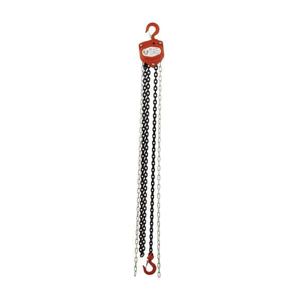 AMERICAN POWER PULL 400 Series 405 Chain Block, 0.5 ton Capacity, 10 ft H Lifting, 10-13/16 in Between Hooks