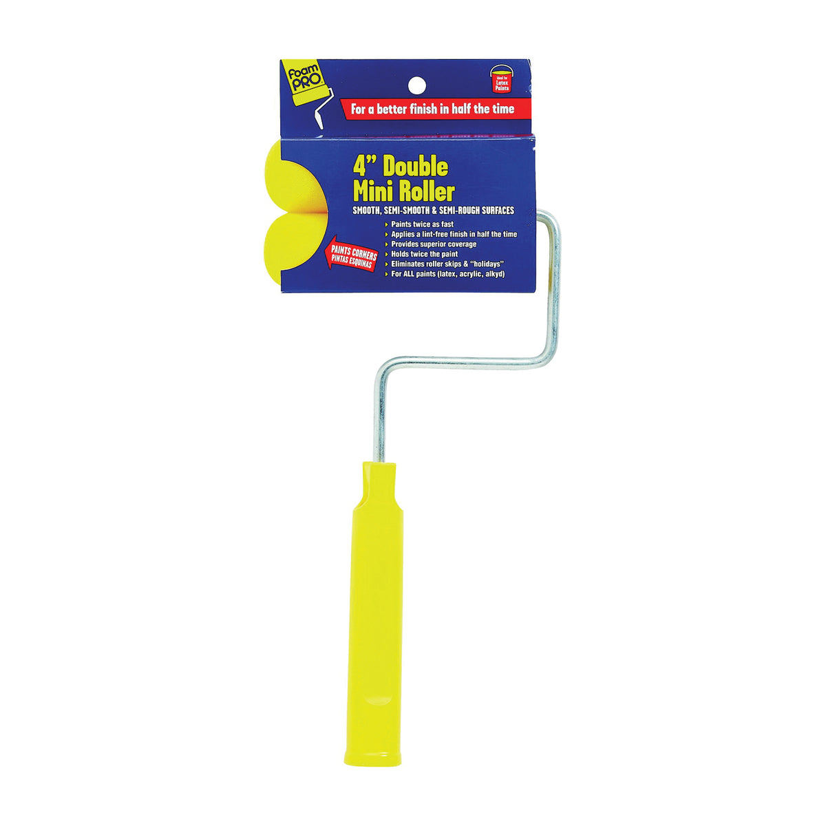 FOAMPRO 404 Mini Roller, 4 in L Roller