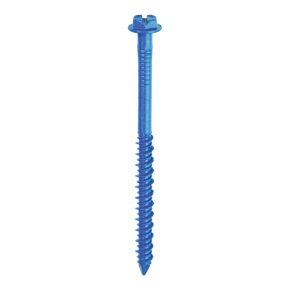 Buildex Tapcon 24310 Screw Anchor, Hex Drive, Steel, Climaseal, 75 PK