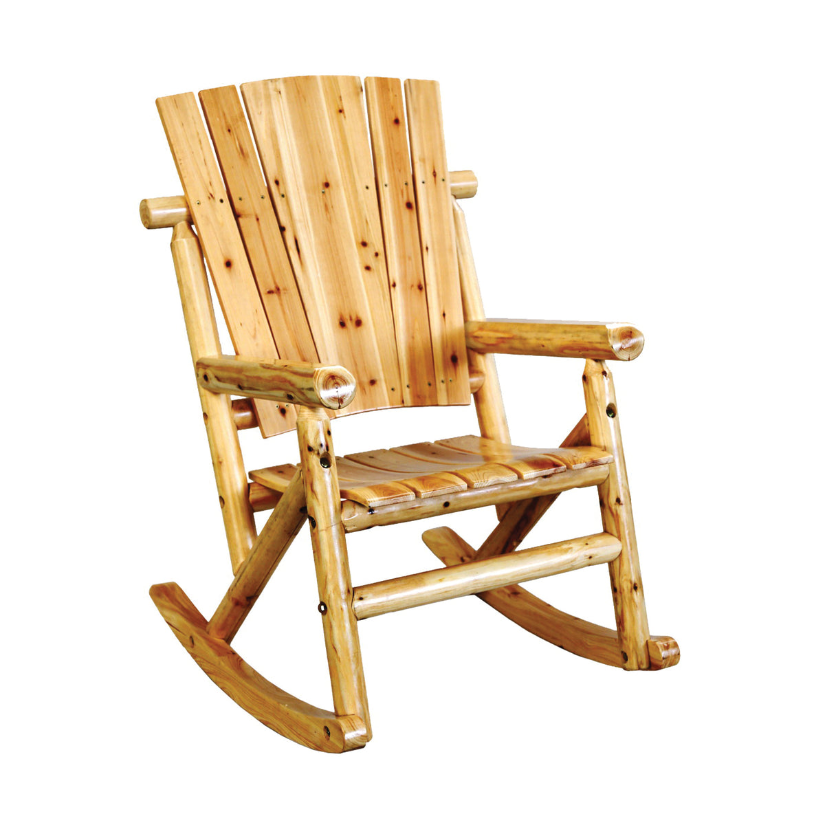 DURAFLAME TX 95100 Aspen Single Rocking Chair, 29-1/2 in OAW, 44-1/2 in OAD, 35.43 in OAH, Wood