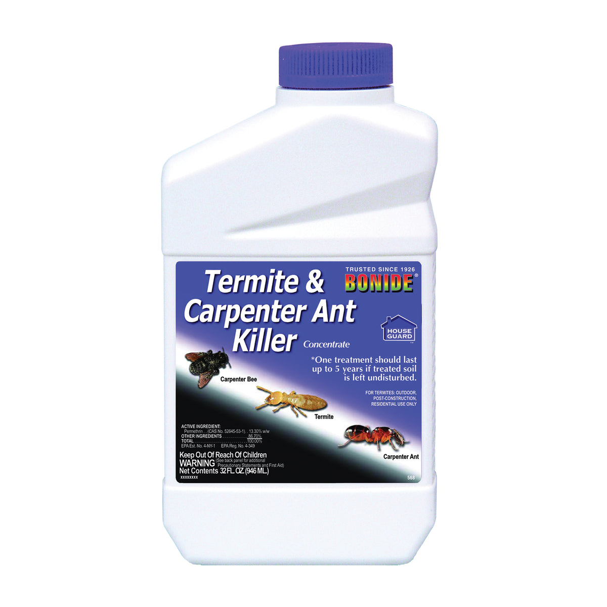 Bonide 568 Termite and Carpenter Ant Control, Liquid, 32 oz Bottle