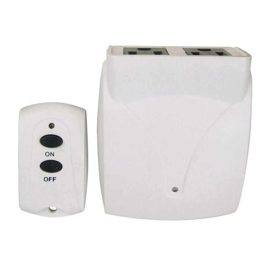 PowerZone TNRC21 Remote Control, 15 A, 125 V, 1875 W, White