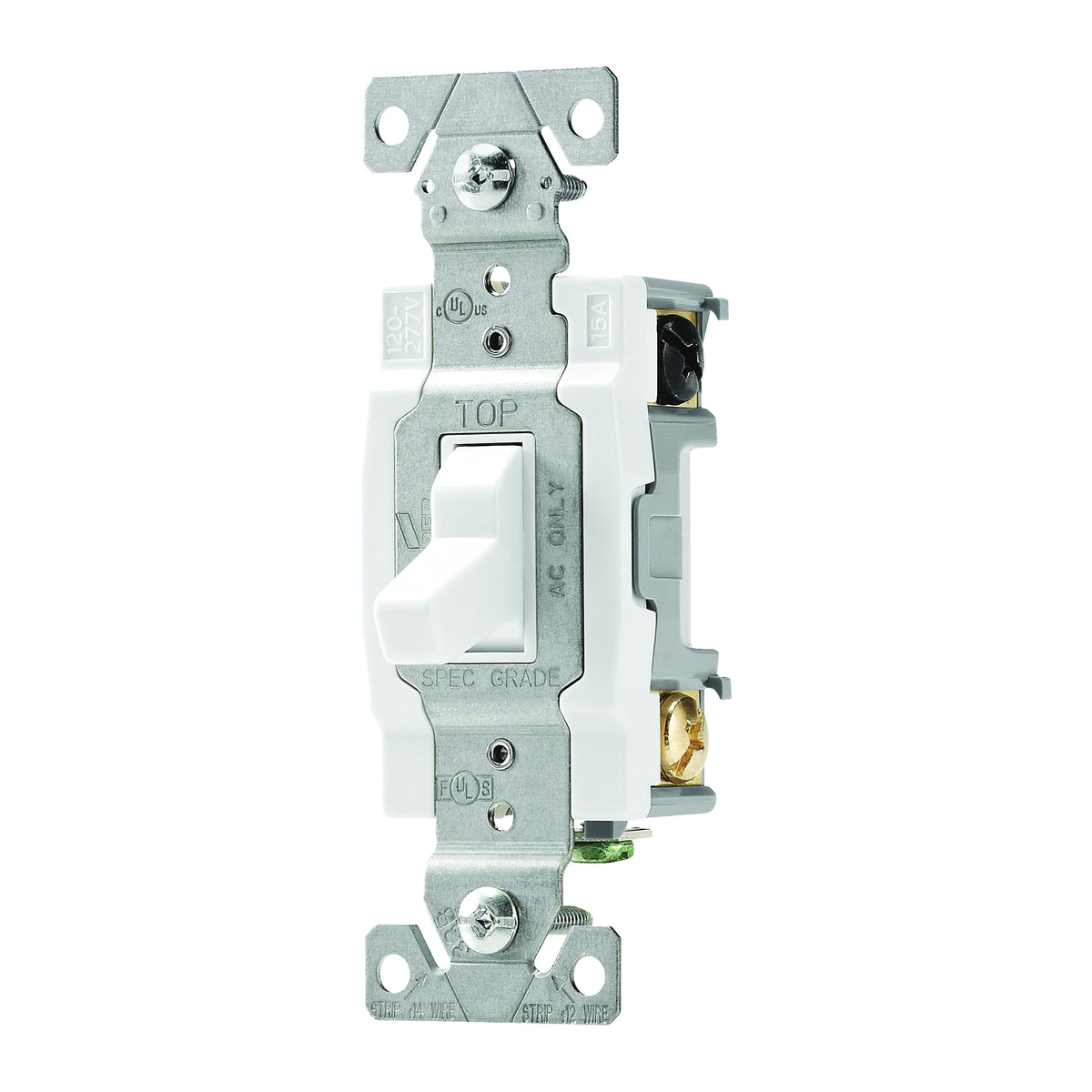Eaton Wiring Devices CSB415W Switch, 15 A, 120/277 V, 4 -Position, Screw Terminal, Nylon Housing Material, White