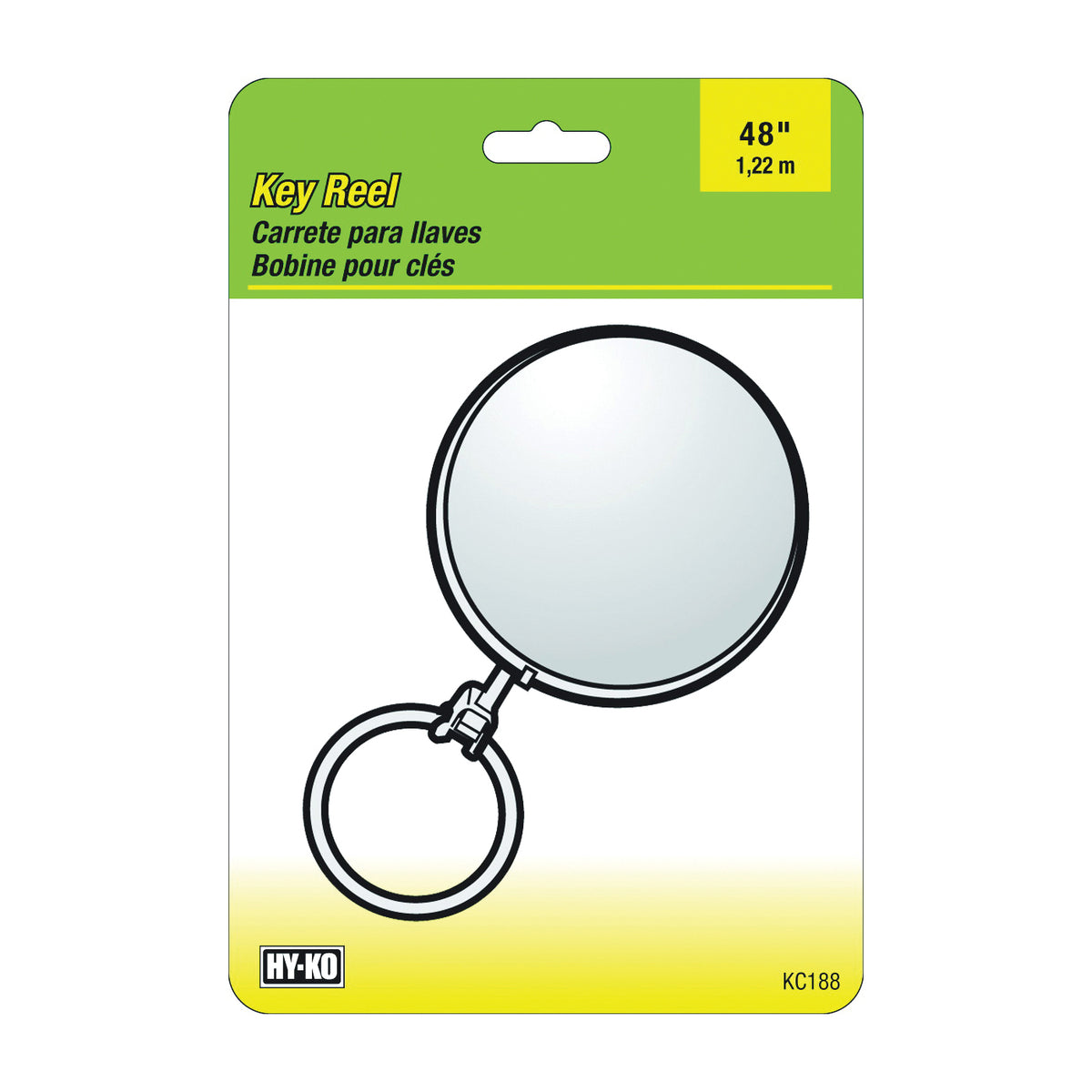 HY-KO KC188 Key Ring, Chrome