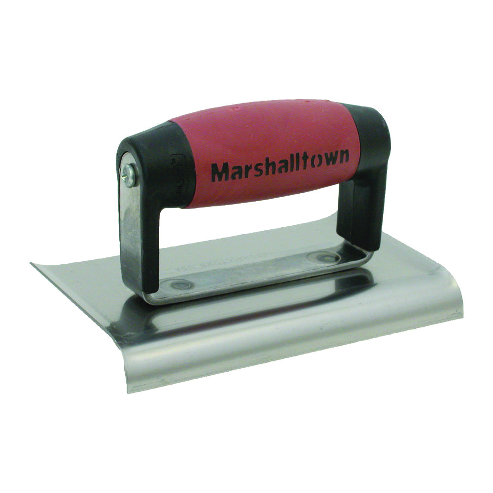 Marshalltown DuraSoft Series 136D Hand Edger, 6 in L Blade, 3 in W Blade, HCS Blade, 1/2 in Lip, 3/8 in Lip Radius