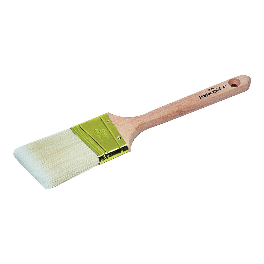 Linzer WC 2140-2.5&quot; Paint Brush, 2-1/2 in W, 3 in L Bristle, Polyester Bristle, Sash Handle