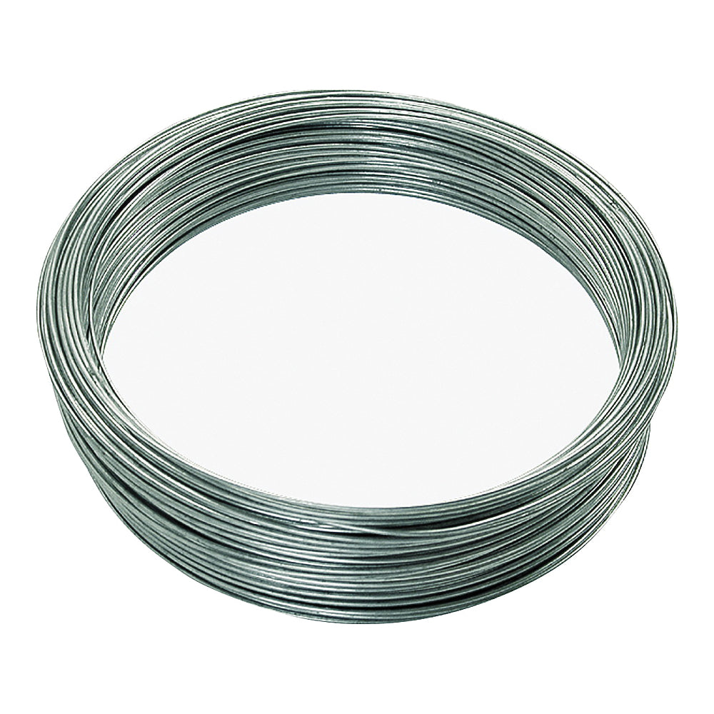 HILLMAN 50143 Utility Wire, 200 ft L, 16 Gauge, Galvanized Steel