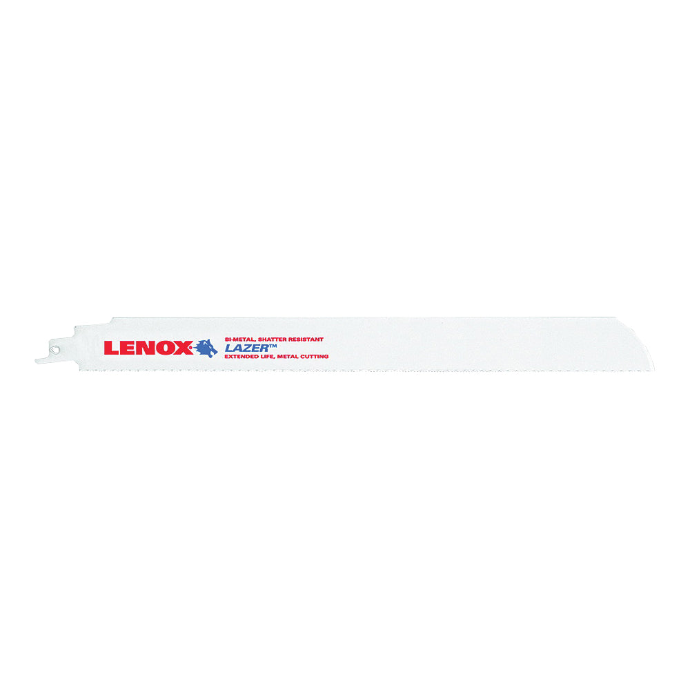 Lenox LAZER 24911T12118R Reciprocating Saw Blade, 1 in W, 12 in L, 18 TPI