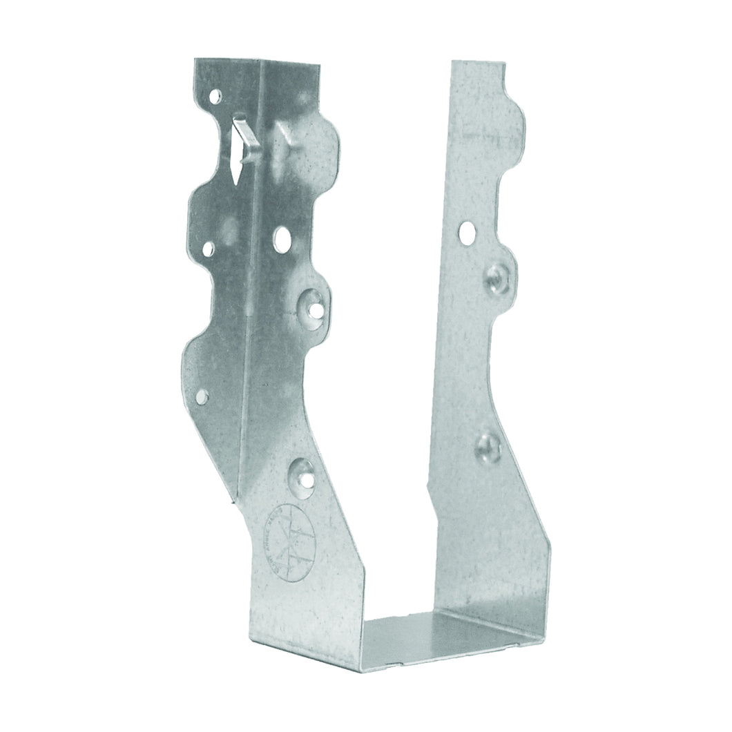 MiTek JUS28-2TZ Slant Joist Hanger, 7-1/8 in H, 2 in D, 3-1/8 in W, 2 in x 8 to 10 in, Steel, Zinc, Face Mounting