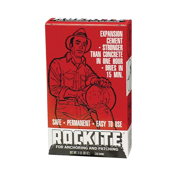 Rockite 10005 Expansion Cement, Powder, White, 1 hr Curing, 5 lb Box