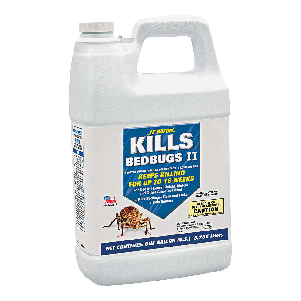 J.T. EATON 207-W1G Bed Bug Insecticide, Liquid, Spray Application, 1 gal