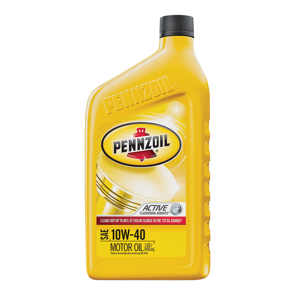 Pennzoil 550035160/3653 Motor Oil, 10W-40, 1 qt Bottle