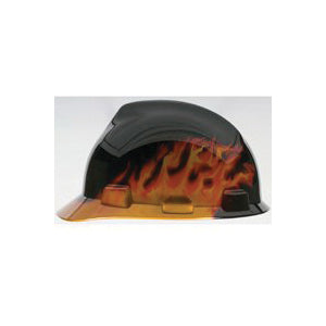 MSA 10124206 Hard Hat, Fas-Trac Suspension, Polycarbonate Shell, Black, Class: E