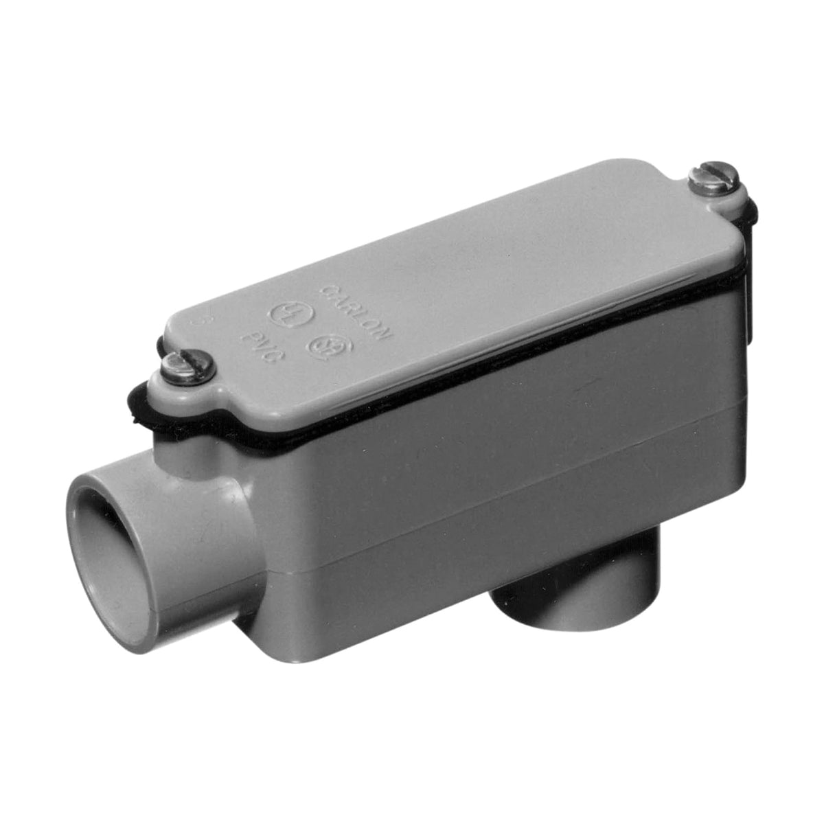 Carlon E986L Conduit Body, PVC, Gray