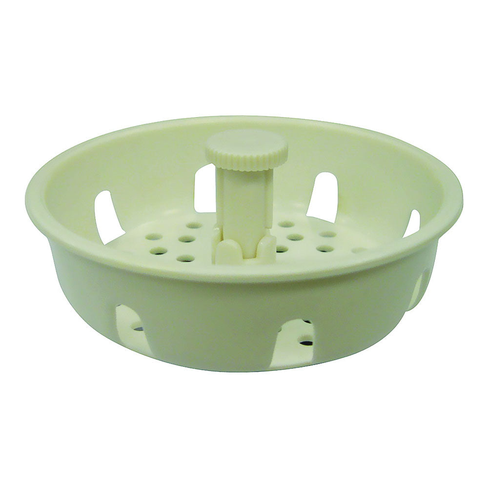 Worldwide Sourcing PMB-478 Sink Strainer with Adjustable Post, 3-1/4 in Dia, Plastic, For: Standard Strainers